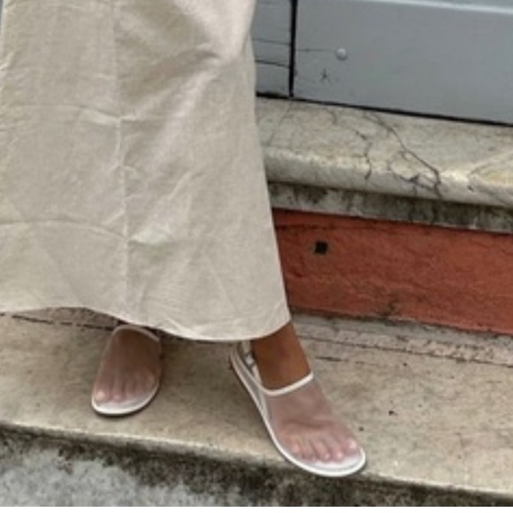 Zara mesh flats  size 38  unwarn new with tags white - Picture 2 of 3